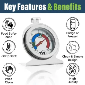 011405000989 THERMOMETER WORLD Twin Pack Fridge Freezer #2