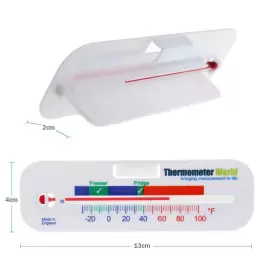 011405001658 THERMOMETER WORLD Twin Pack Refrigerator Fridge #3