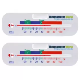 011405001658 THERMOMETER WORLD Twin Pack Refrigerator Fridge
