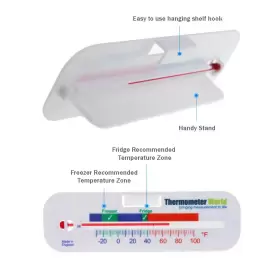 313032938990 THERMOMETER WORLD Twin Pack Refrigerator Fridge #2