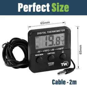 4335514079 THERMOMETER WORLD Digital Fridge Freezer Alarm #3