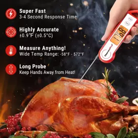 314129865694 THERMOPRO Waterproof Meat Thermometer Magnet Led #3
