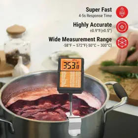 445017527523 THERMOPRO Waterproof Digital Candy Thermometer #3