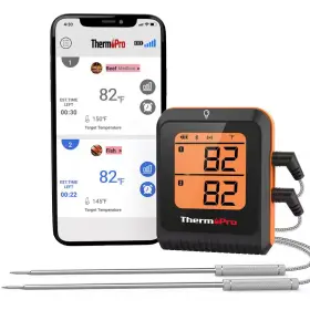 711181891034 THERMOPRO Bluetooth Meat Thermometer Ios Android