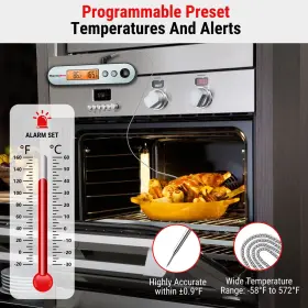 897099882305 THERMOPRO Digital Meat Thermometer Cooking Rea #2