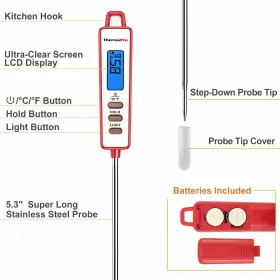 TP01AW THERMOPRO Digital Meat Thermometer Probe Food Cooking #2