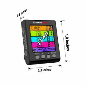 TP17HW THERMOPRO Probe Digital Meat Thermometer Timer High #3