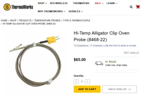 8468-22 THERMOWORKS Alligator Oven Probe #2