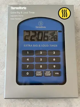 TX-4100-BL THERMOWORKS Big Loud Kitchen Timer Water