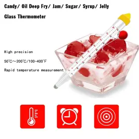 313021752798 TIGERILY Candy Thermometer Pot Clip Glass #2