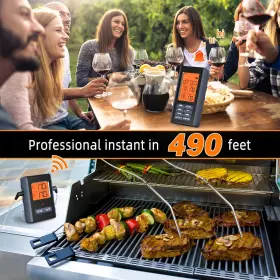 EN2053-2 TIGERILY Remote Meat Thermometer Wireless Grilling #2