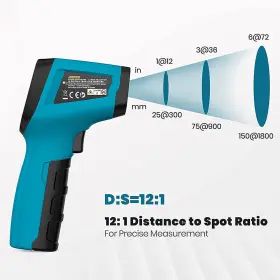 IR03B TILSWALL Digital Cooking Infrared Laser Thermometer #3