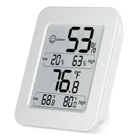TH-WHITE04 TIMDONKI Digital Humidity Meter Thermometer Lcd