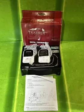 BACO13 TRAEGER Wood Pellet Digital Thermometer Dual Probes #3