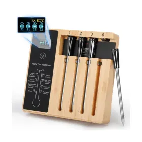 653969116277 TREASEA Wireless Meat Thermometer Grilling Cont
