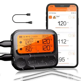 BF-20-CA TROLETOI Digital Meat Thermometer Grilling Smoking