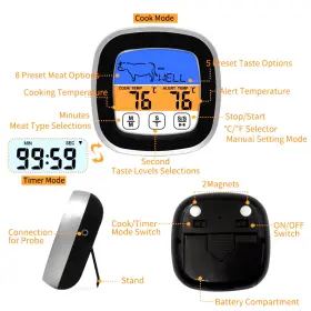 445004938981 TURBO-ROOFINDS Digital Thermometer Kitchen Meat #3