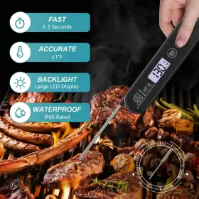 850034138763 ULTREAN Meat Thermometer Grill Cooking Precise #2