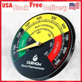 700464605932 UNRABNDED Magnetic Wood Stove Top Thermometer