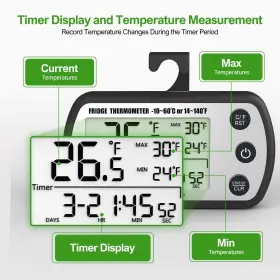 027685258779 UPMI Digital Fridge Thermometer Pack Waterproof #3