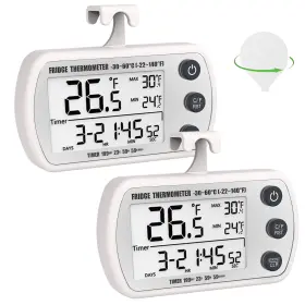 BLACK-002 UPMI Digital Refrigerator Thermometer Pack Fridge