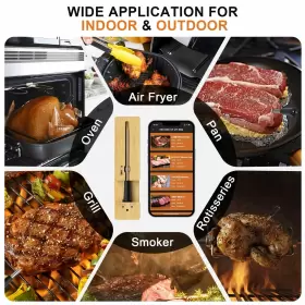 768287155560 UPMSX Smart Meat Thermometer Wireless Bluetooth #3