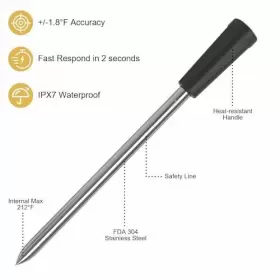 768351071833 UPMSX Wireless Meat Thermometer Probes Bluetooth #3