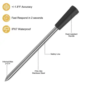 768904555629 UPMSX Wireless Meat Thermometer Bluetooth Thermo #3