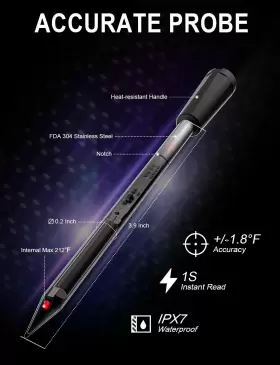 785034494154 URLAFF Mixstick Wireless Meat Thermometer Food #3