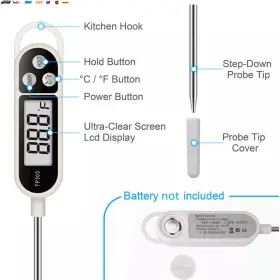 445021854851 USA-VIRALFINDS Digital Kitchen Thermometer Bbq #3 445021854851 USA-VIRALFINDS Digital Kitchen Thermometer Bbq #3