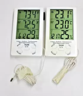 712662112891 UXCELL Lcd Digital Thermometer Hygrometer Clock