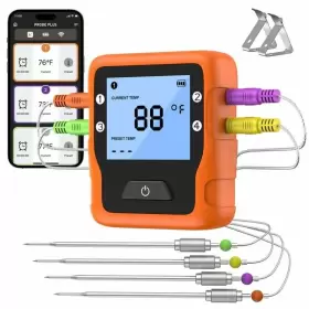 FM-301 VAVSEA Digital Thermometer Probes Up Alarm