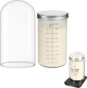 762306315409 VERCCLIK Sourdough Starter Jar Dome Kit