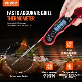 197988243069 VEVOR Digital Grill Thermometer High Precision #2