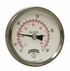 628311002010 WINTERS INSTRUMENTS Tsw Dual Scale Water Dial