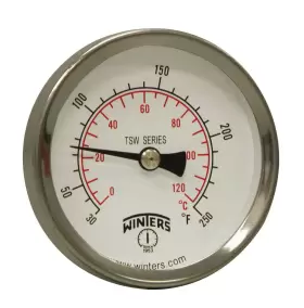691039670694 WINTERS INSTRUMENTS Tsw Dual Scale Water Dial