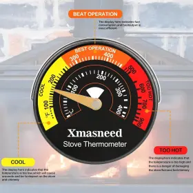 706859466812 XMASNEED Wood Stove Thermometer Magnetic Oven #3