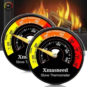 706859466812 XMASNEED Wood Stove Thermometer Magnetic Oven
