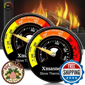 B0CSXM5762 XMASNEED Wood Stove Thermometer Magnetic Oven Top