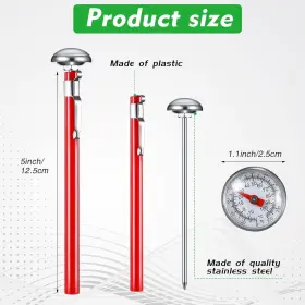 THERMOMETER-00175 XUHAL Steel Kitchen Stem Dial Milk Food #2