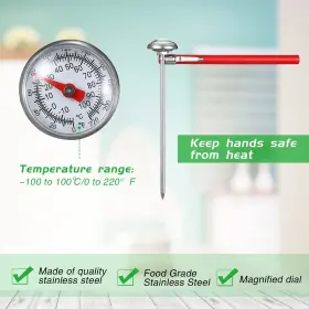 XIL-XUHAL-1599 XUHAL Steel Kitchen Thermometer #3