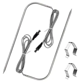 445049276239 YAOAWE Temperature Meat Probe Rec Wood Pellet