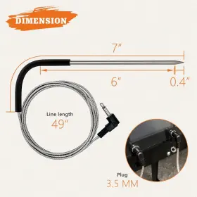 YAW-PT1 YAOAWE Meat Probe Rtd Sensor Pit Boss Pelle Kit #3