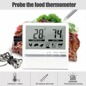 788567888896 YHDZSWGZS Meat Thermometer Led Display Steel #2