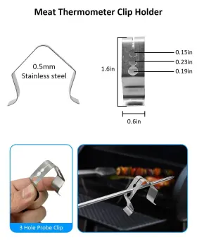 719081294818 YIGUCS Pack Temperature Meat Probe Rec Wood #3