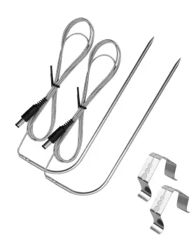 719081294818 YIGUCS Pack Temperature Meat Probe Rec Wood