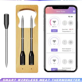 654429945833 YUEHE Smart Wireless Meat Thermometer Ultra Bbq