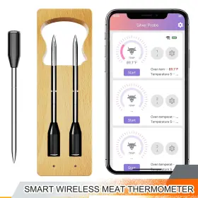 654429947615 YUEHE Smart Wireless Meat Thermometer Ultra Bbq