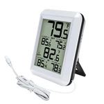 Urageuxy Digital Indoor Outdoor Thermometer Wired, White. Fixed Price $14.69.