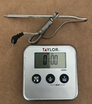 Taylor Digital Wired Probe Programmable Meat Thermometer With Timer. Fixed Price $19.99.